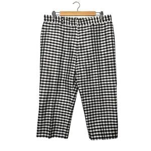 Vintage Silk Checkered Cropped Capri Size 14